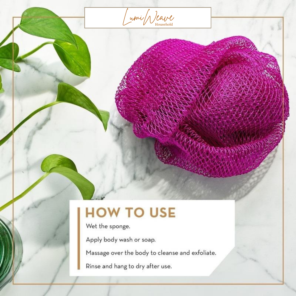 African Exfoliating Net Sponge